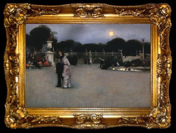 framed  John Singer Sargent In the Luxembourg Gardens, ta009-2